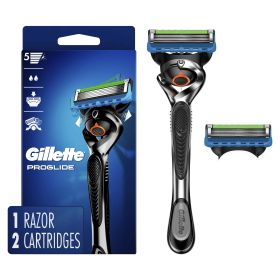 Gillette ProGlide Men's Razor Handle + 2 Blade Refills