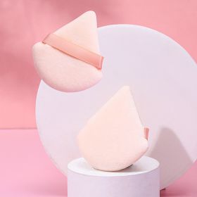 Puff Suede Dry Powder Puff Fan Loose Powder Puff Makeup Sponge (Option: Opp2-Skin color)