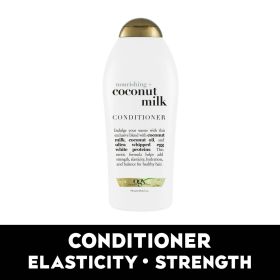 OGX Nourishing + Coconut Milk Moisturizing Daily Conditioner with Egg White Protein, 25.4 fl oz (Brand: OGX)